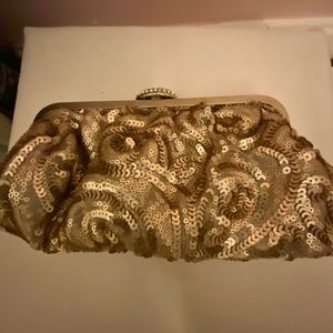Champagne pink clutch